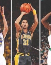  库里三分球数超越雷阿伦  